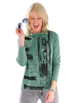 Sweatshirt mit grafischem Druck