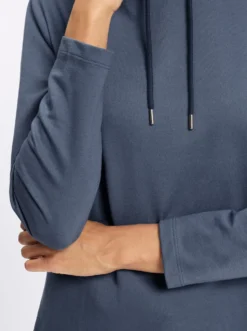 Sweatshirt mit halsfernem Stehkragen