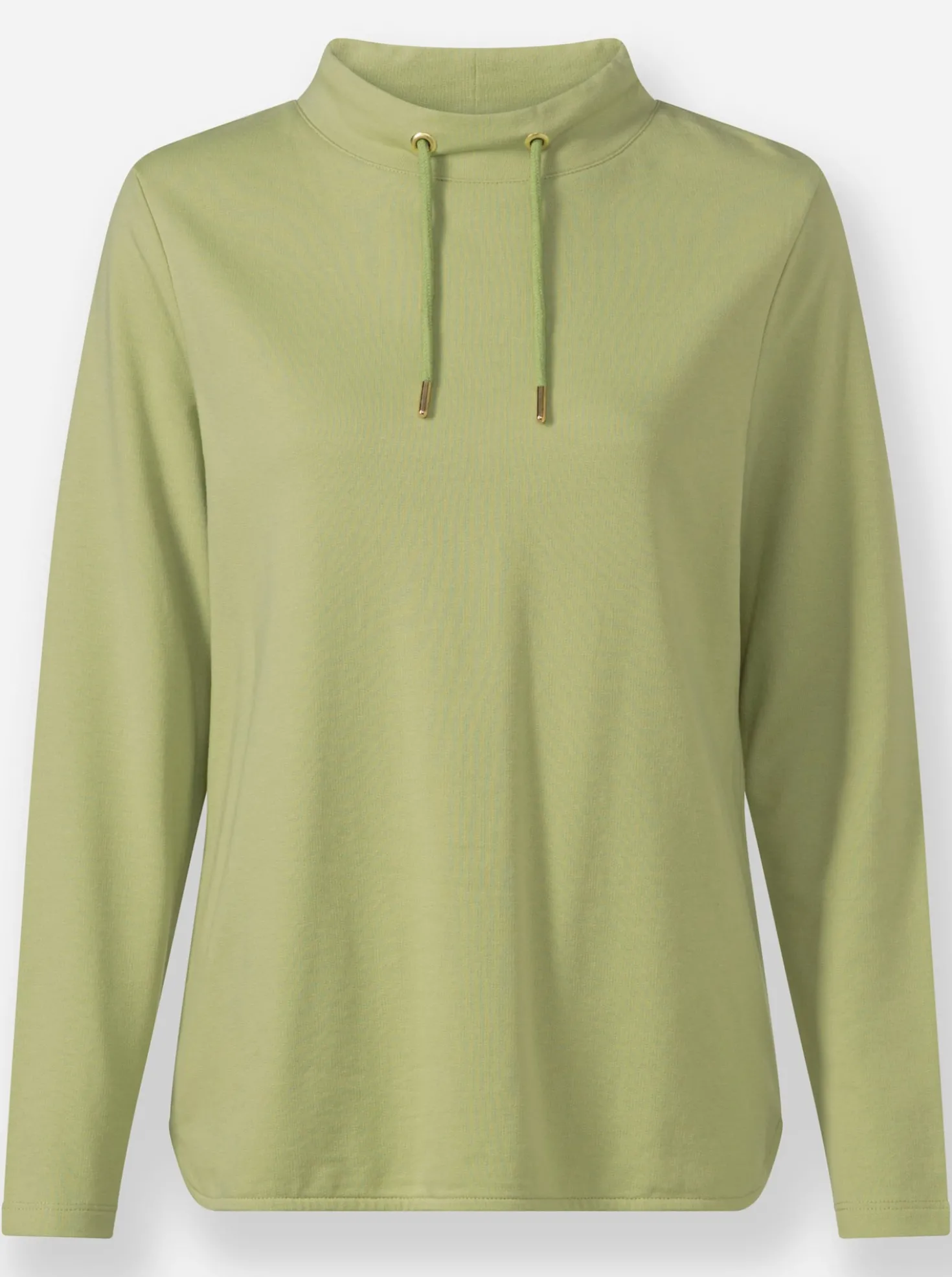 Sweatshirt mit halsfernem Stehkragen