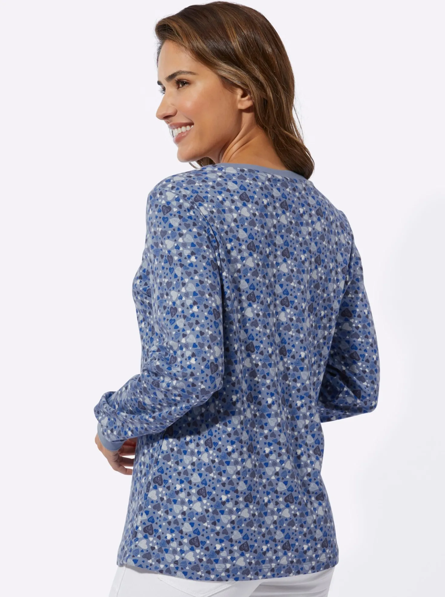 Sweatshirt mit Herzchen