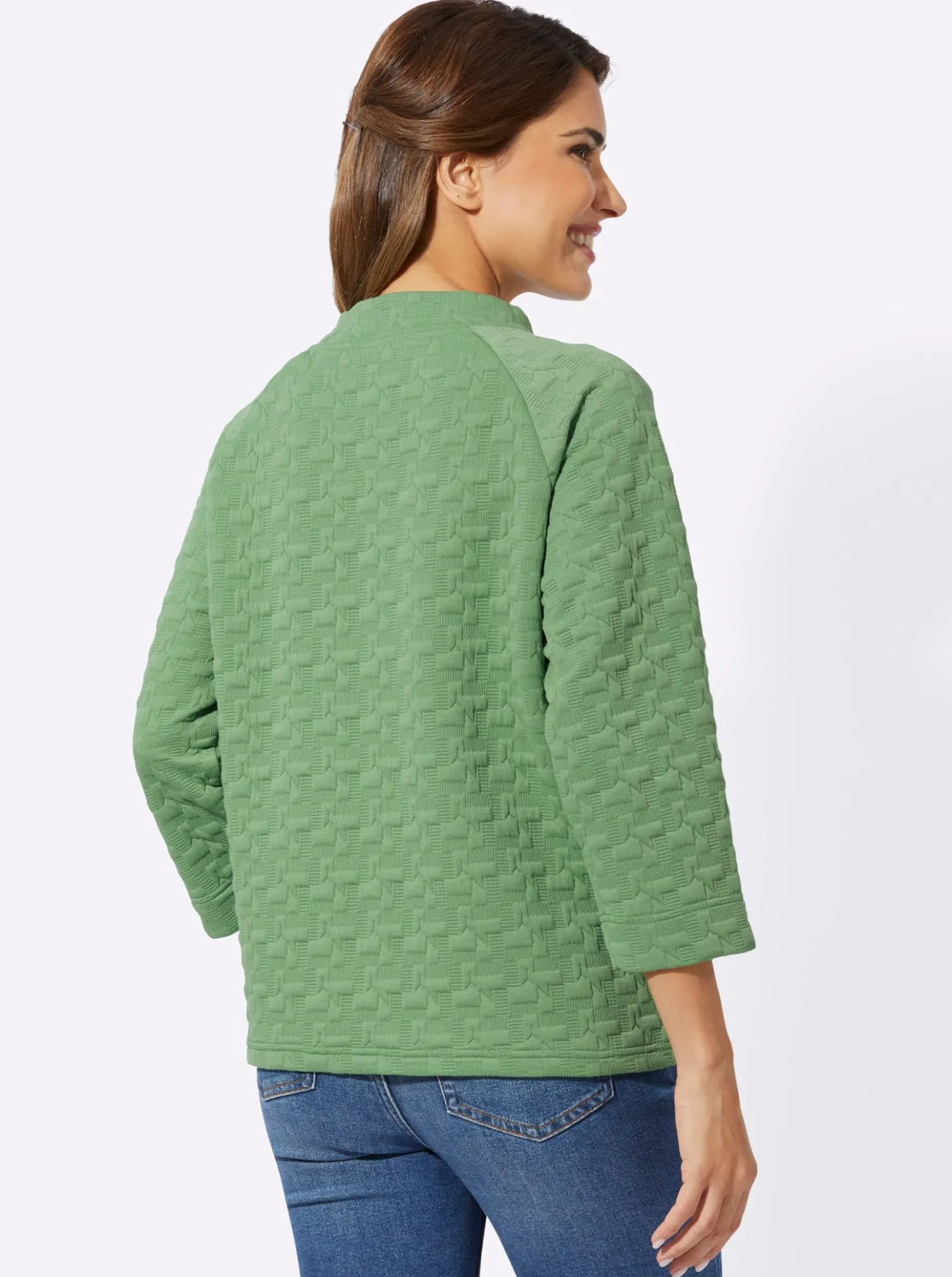 Sweatshirt mit Jacquard-Struktur