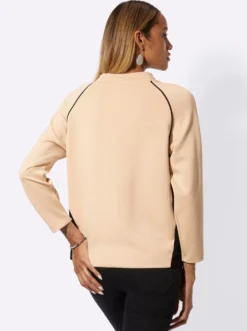 Sweatshirt mit Kontrastakzenten