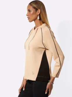Sweatshirt mit Kontrastakzenten