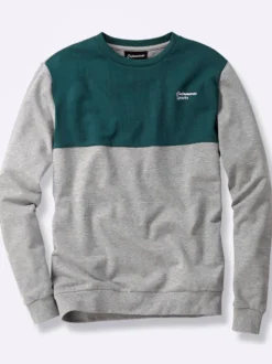 Sweatshirt mit Kontrast-Einsatz