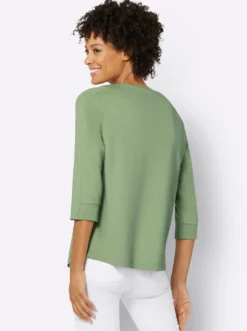 Sweatshirt mit 3/4-Ärmeln