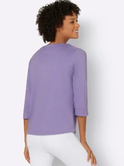 Sweatshirt mit 3/4-Ärmeln