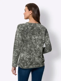 Sweatshirt mit Rollkanten