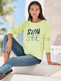 Sweatshirt mit Schriftzug