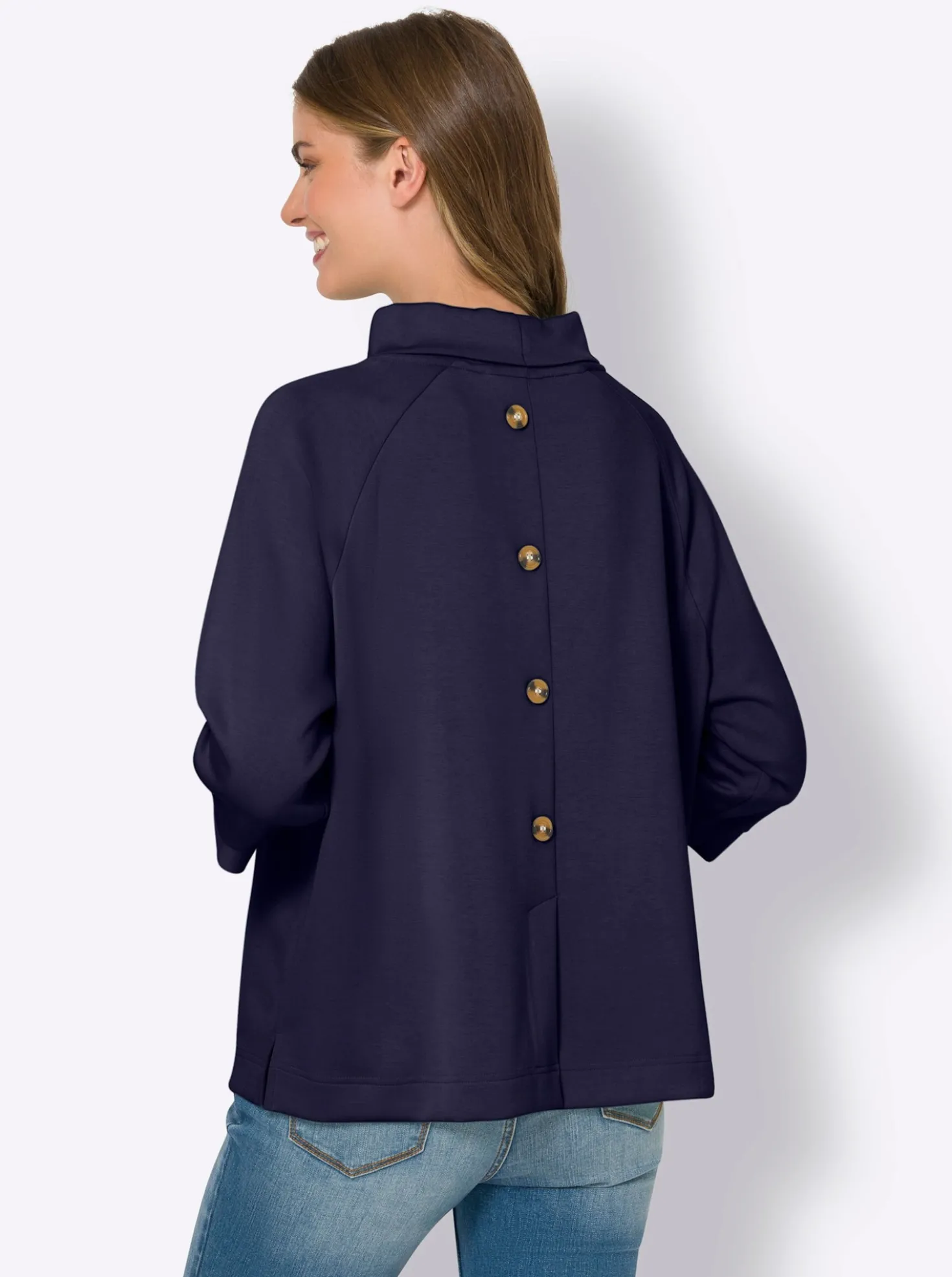 Sweatshirt mit Stehkragen