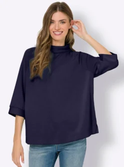 Sweatshirt mit Stehkragen