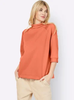 Sweatshirt mit Stehkragen