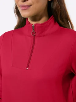 Sweatshirt mit Troyerkragen