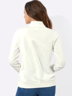 Sweatshirt mit Troyerkragen
