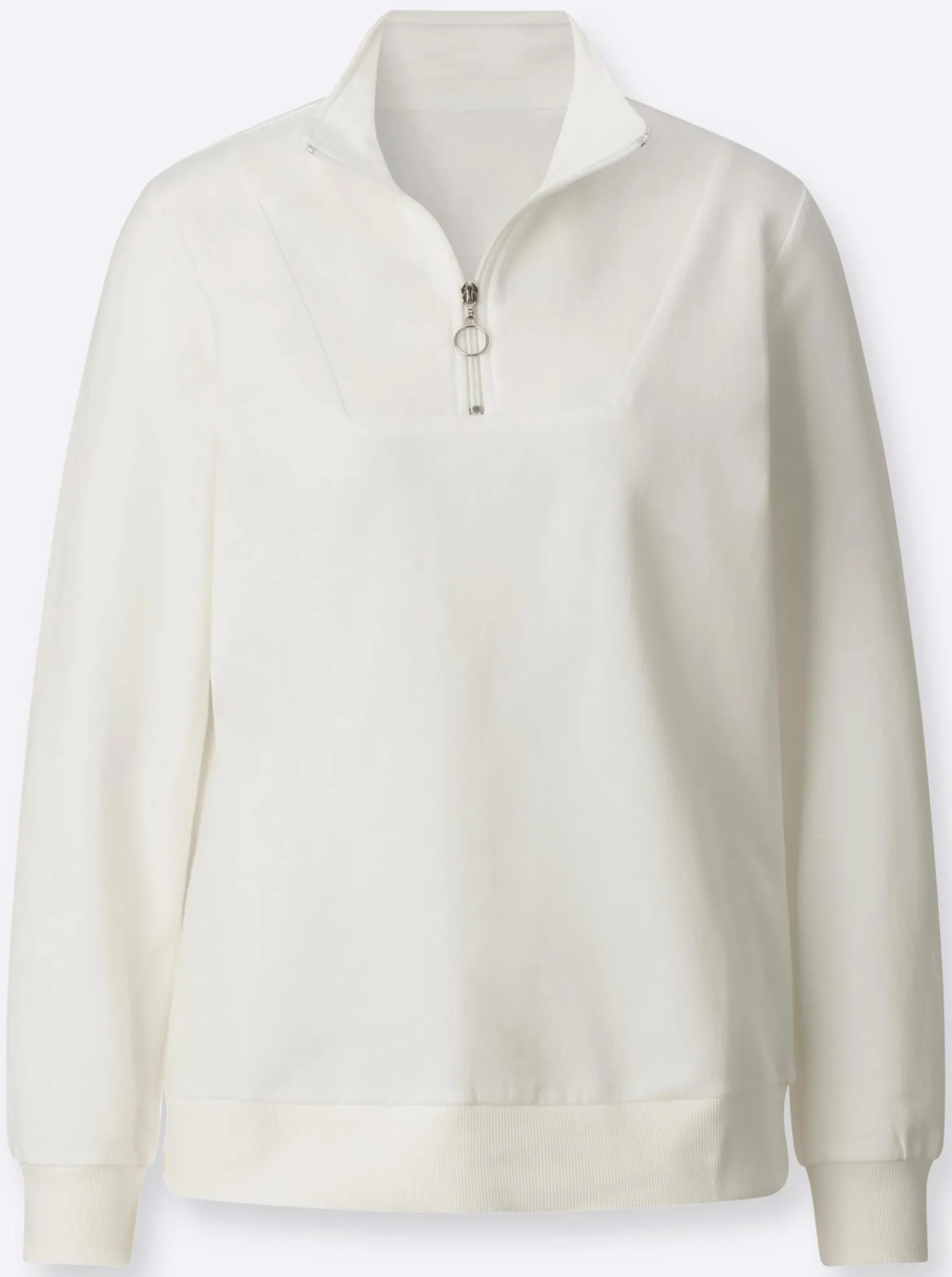 Sweatshirt mit Troyerkragen