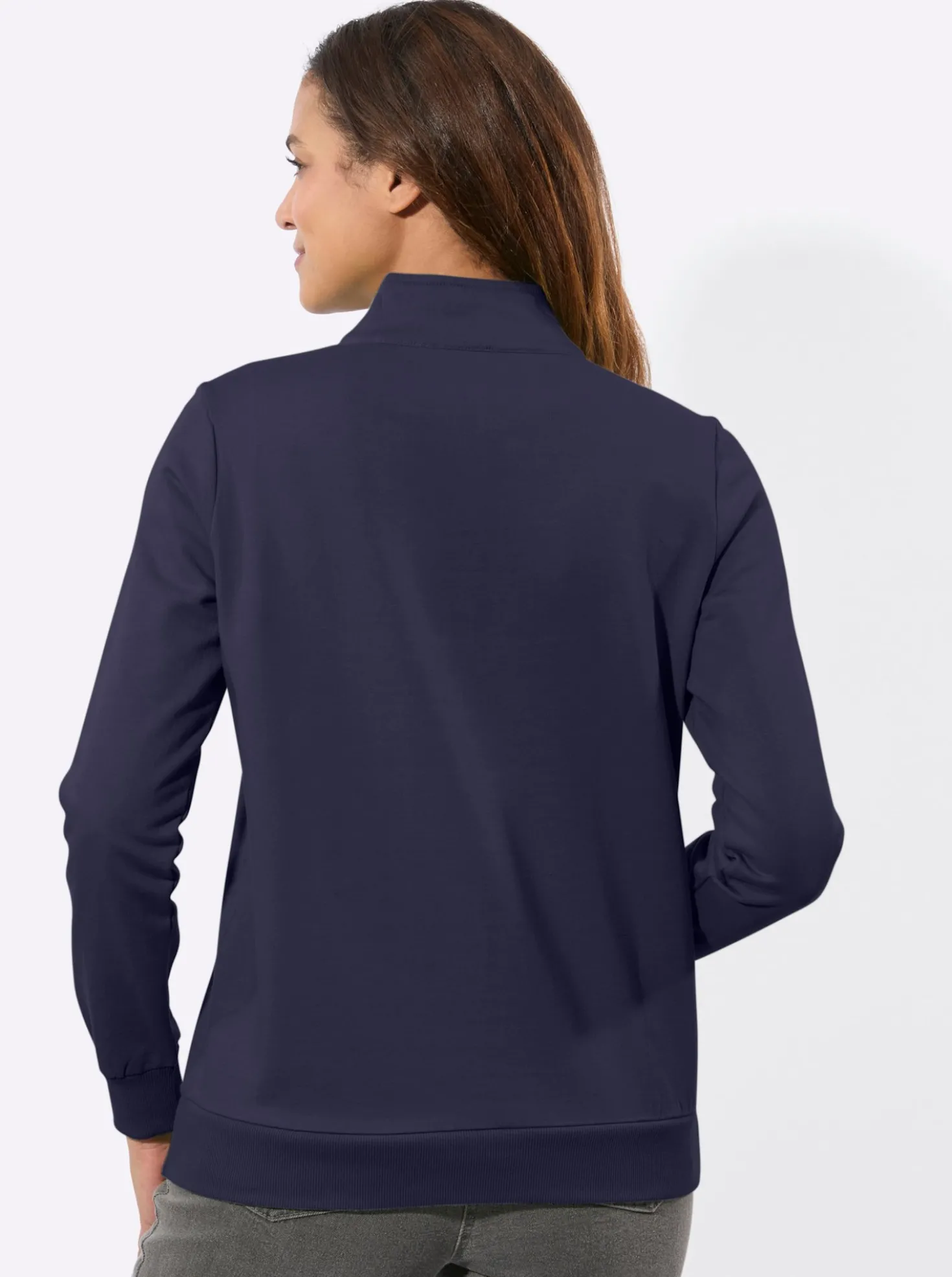 Sweatshirt mit Troyerkragen