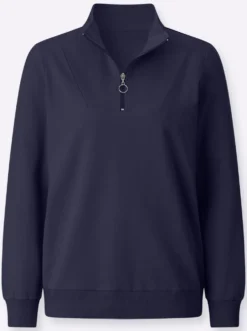 Sweatshirt mit Troyerkragen