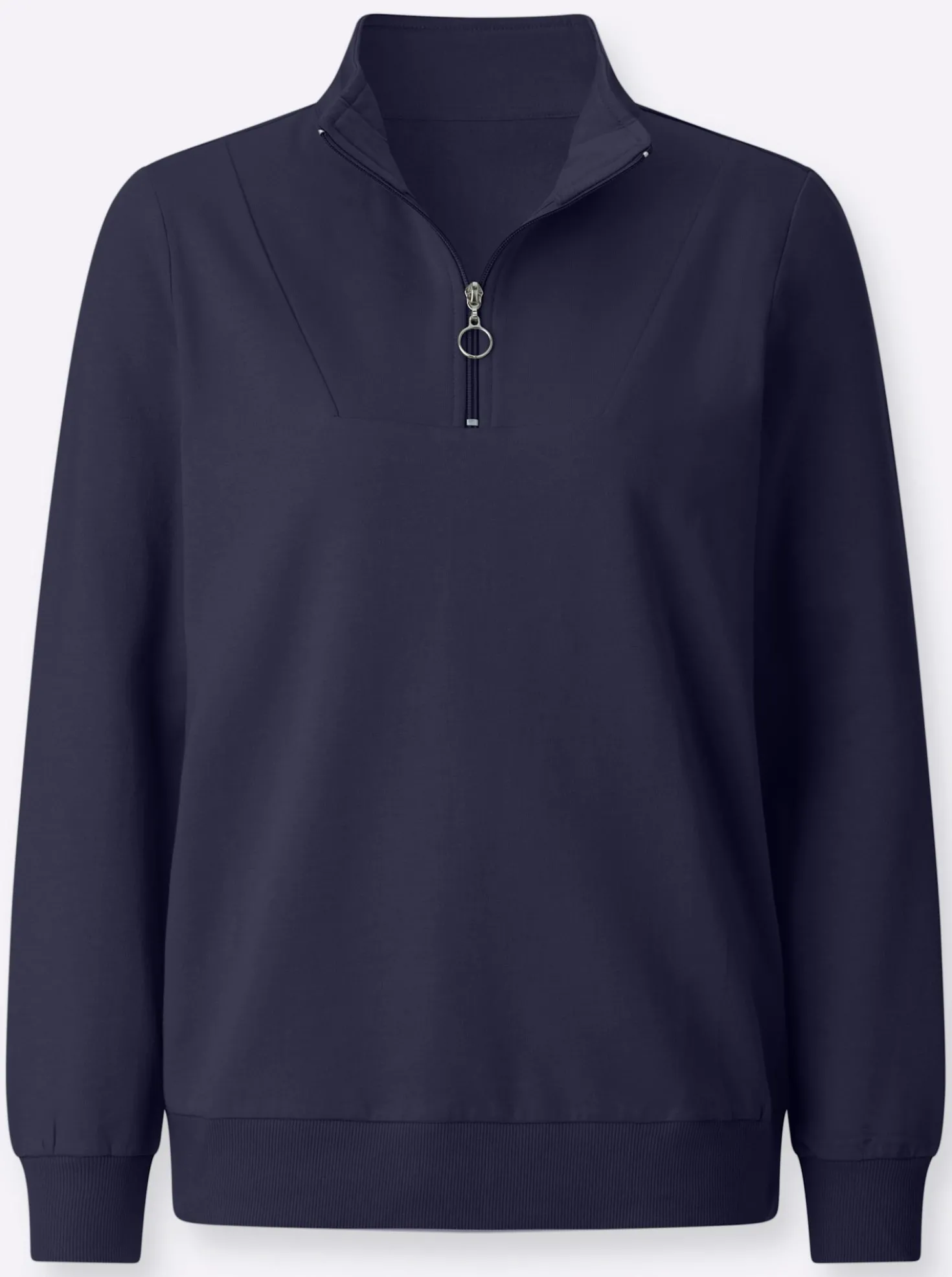 Sweatshirt mit Troyerkragen