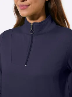 Sweatshirt mit Troyerkragen