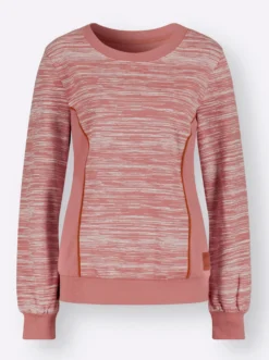 Sweatshirt mit Uni-Einsätzen
