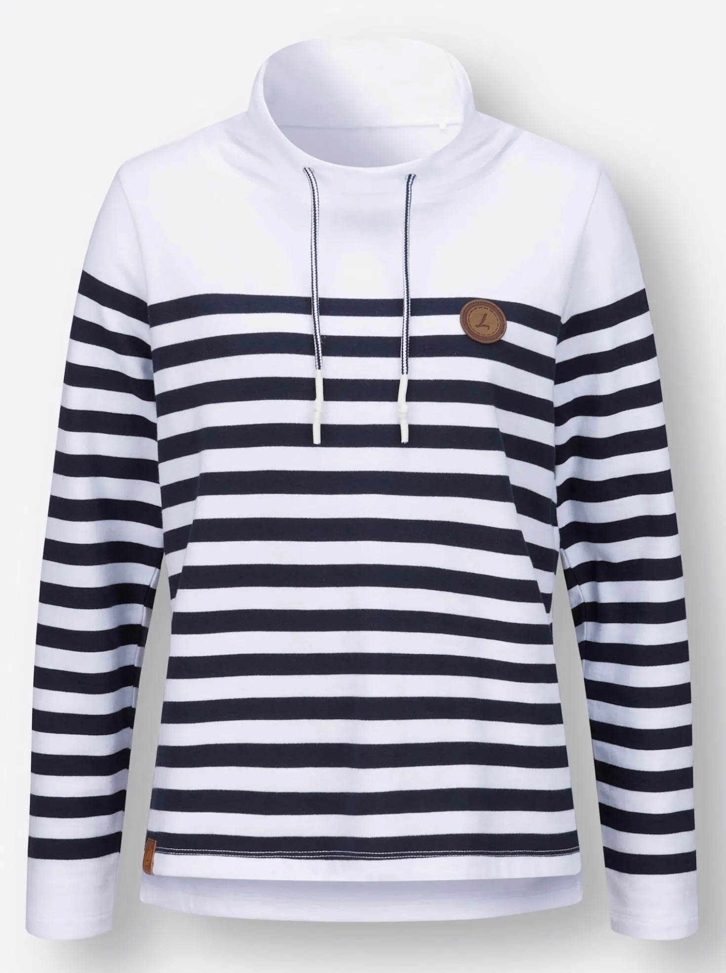 Sweatshirt mit verlängertem Rückteil