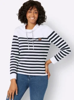 Sweatshirt mit verlängertem Rückteil