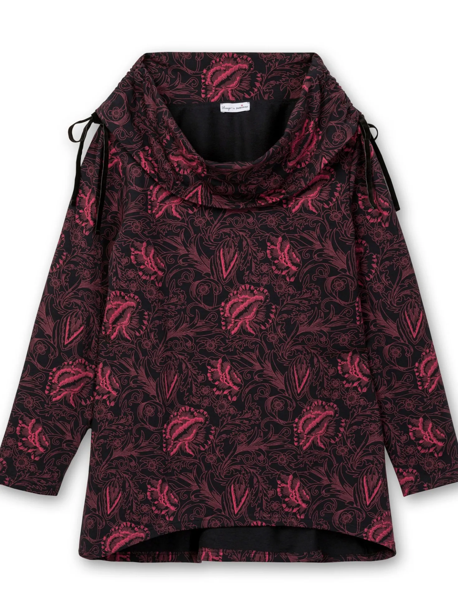 Sweatshirt mit weitem Schalkragen