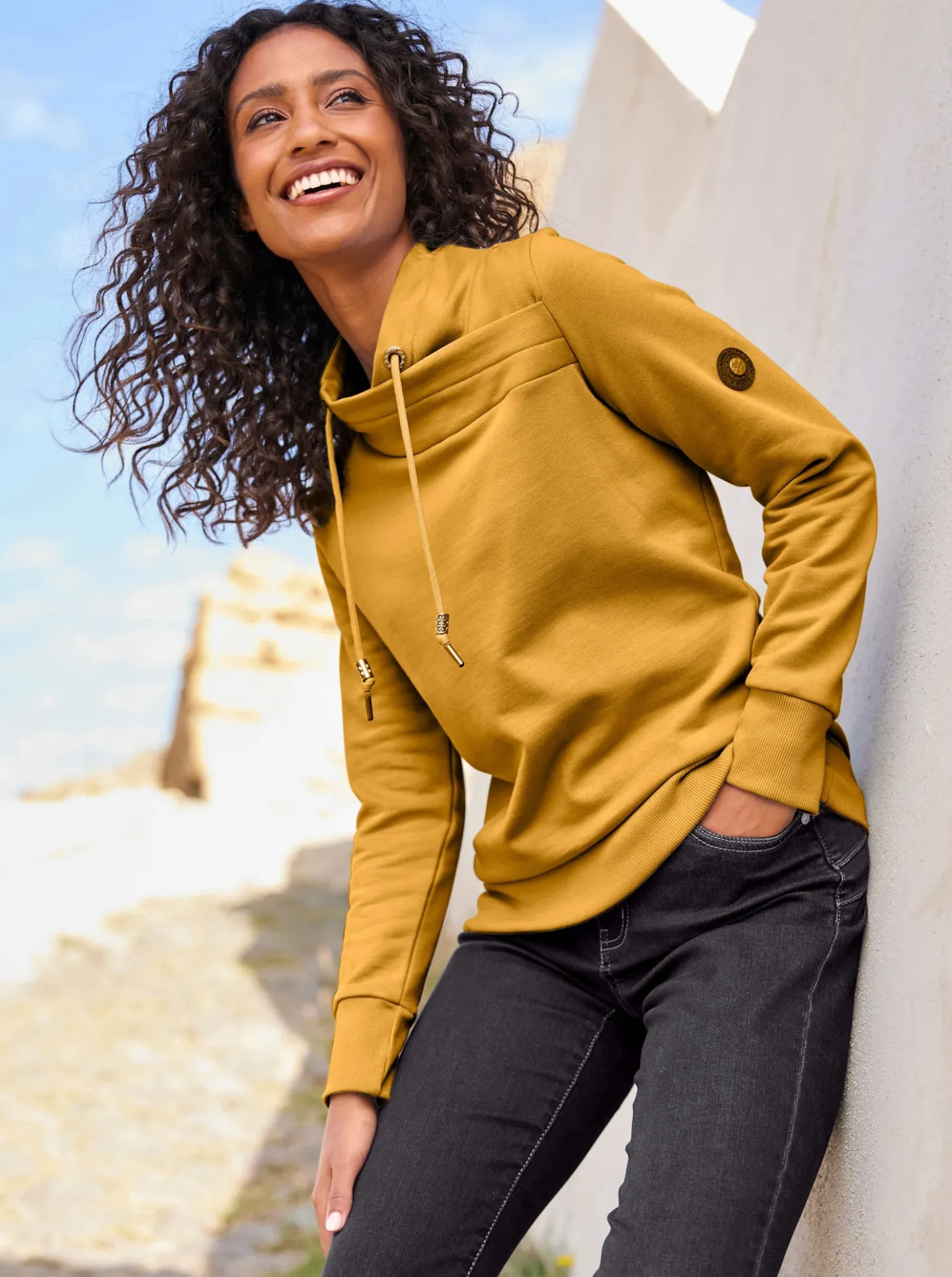 Sweatshirt mit wärmender Innenseite