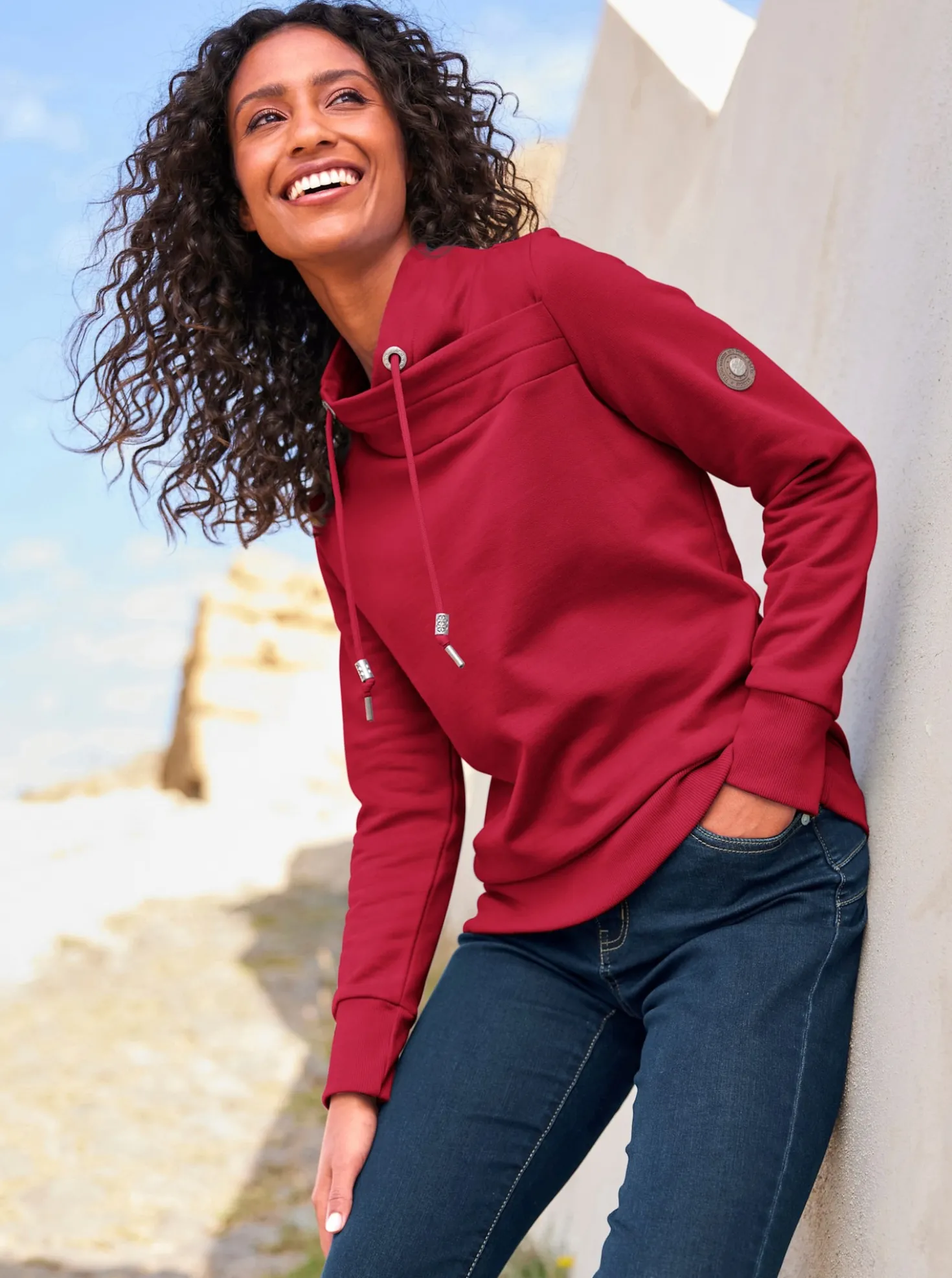 Sweatshirt mit wärmender Innenseite