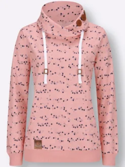 Sweatshirt mit Zierknöpfen