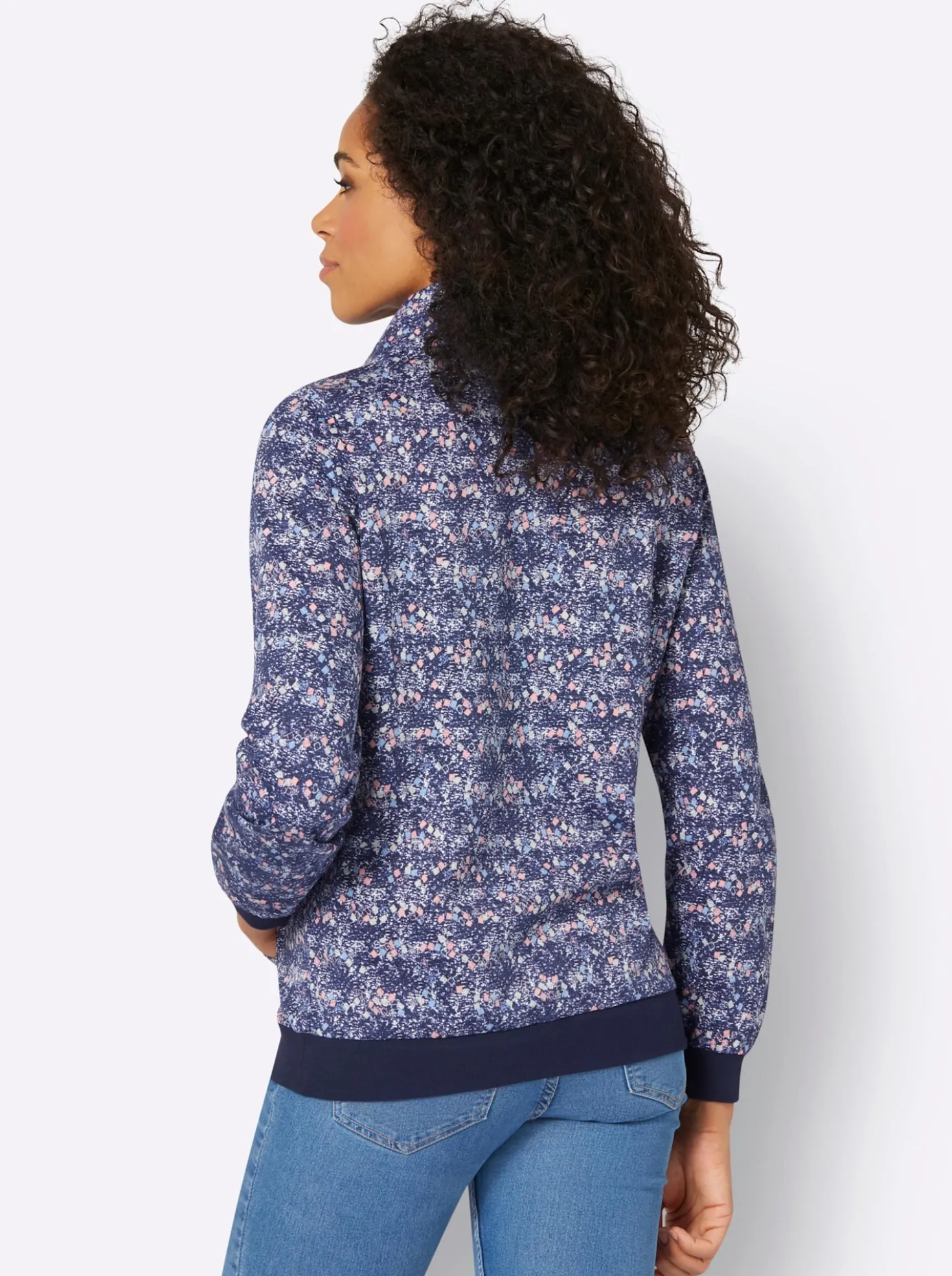 Sweatshirt mit Zierknöpfen