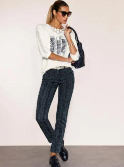 Sweatshirt mit Ziersteinchen