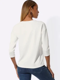 Sweatshirt mit Ziersteinchen