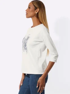 Sweatshirt mit Ziersteinchen
