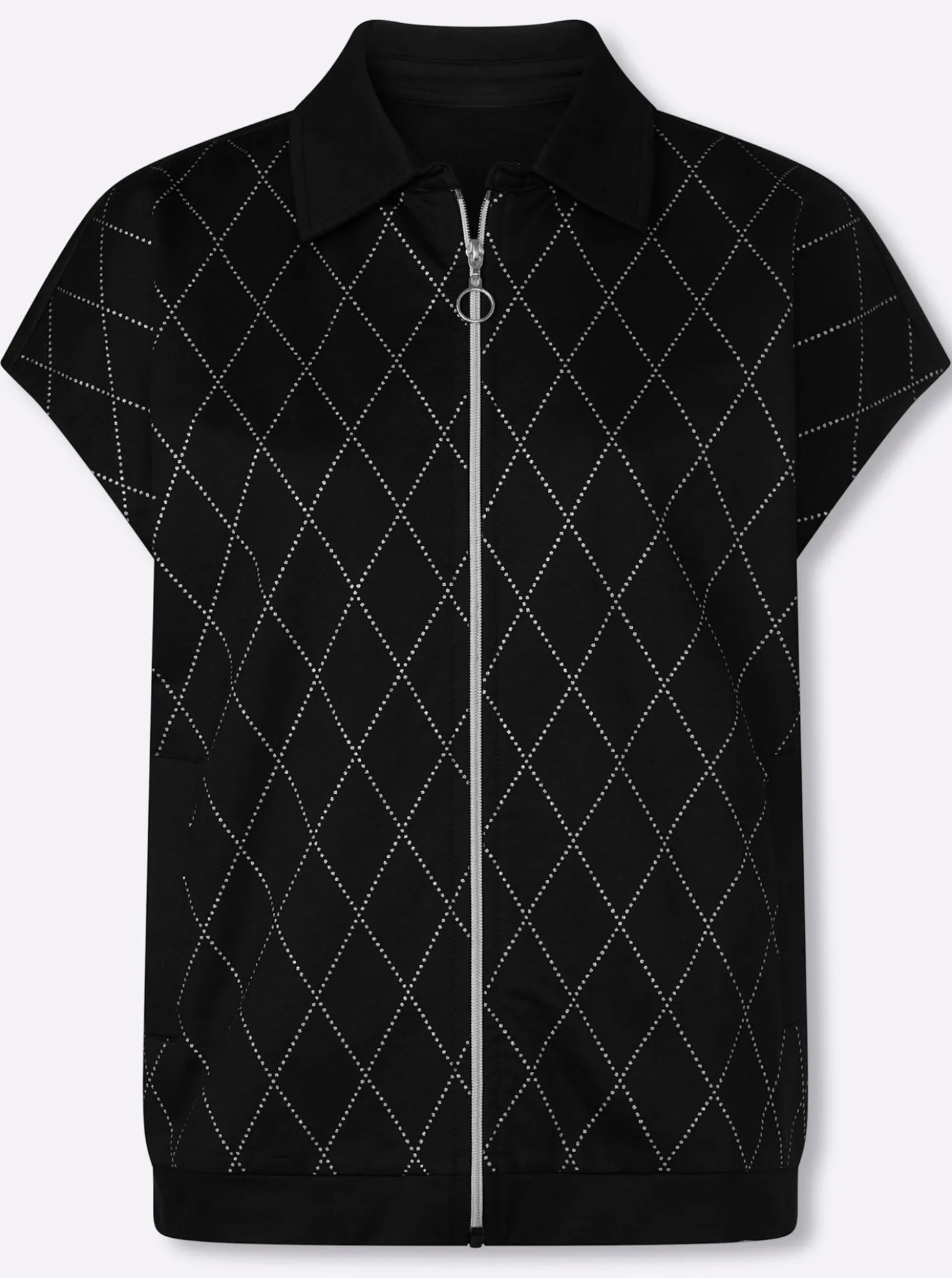 Sweatweste mit Folien-Druck vorne
