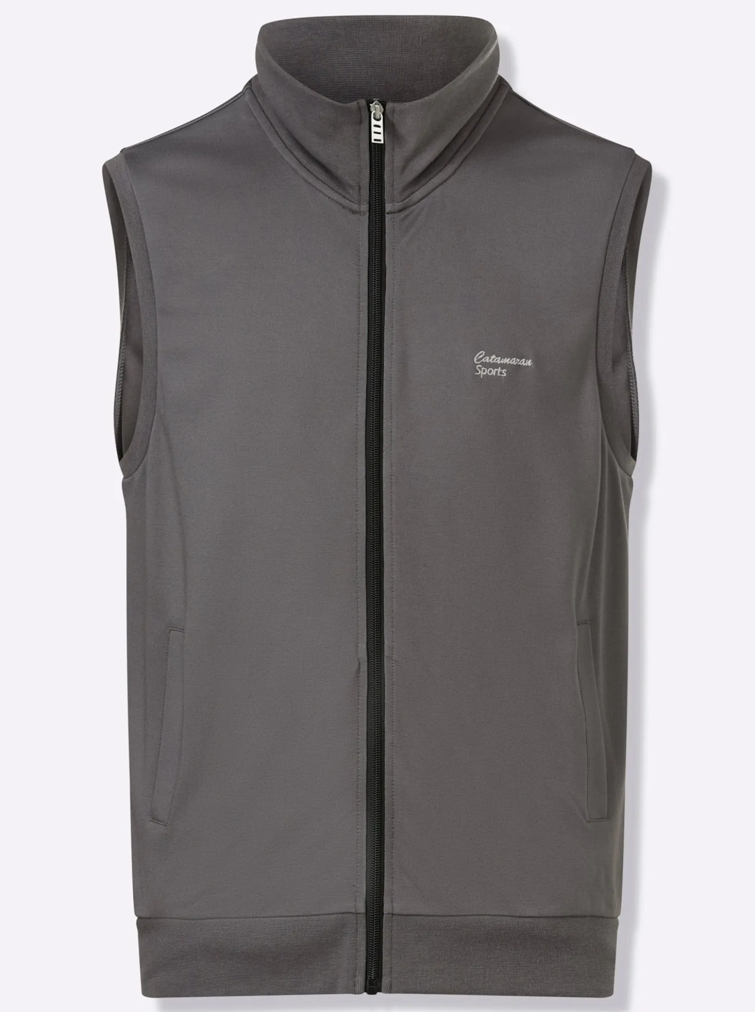 Sweatweste mit seitlichen Taschen