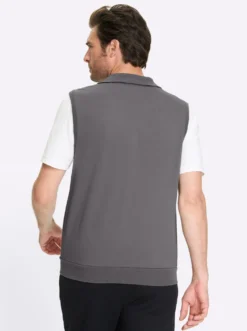 Sweatweste mit seitlichen Taschen