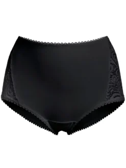 Taillenslip mit breitem Spitzeneinsatz