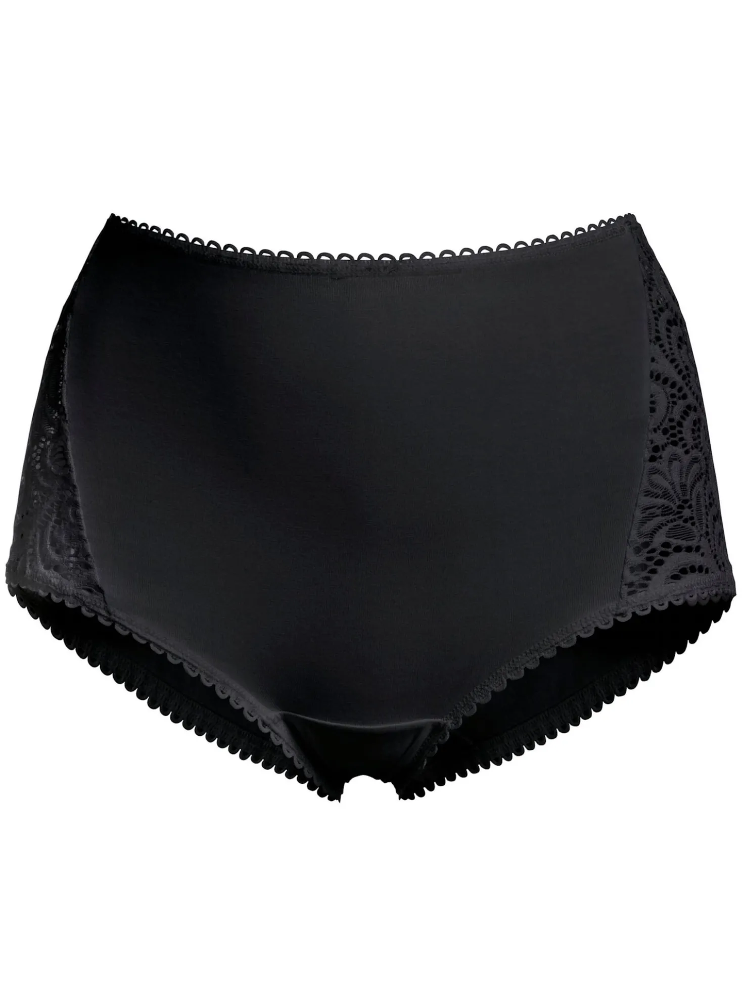 Taillenslip mit breitem Spitzeneinsatz