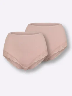 Taillenslip mit floraler Spitze