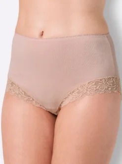 Taillenslip mit floraler Spitze