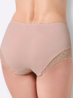 Taillenslip mit floraler Spitze