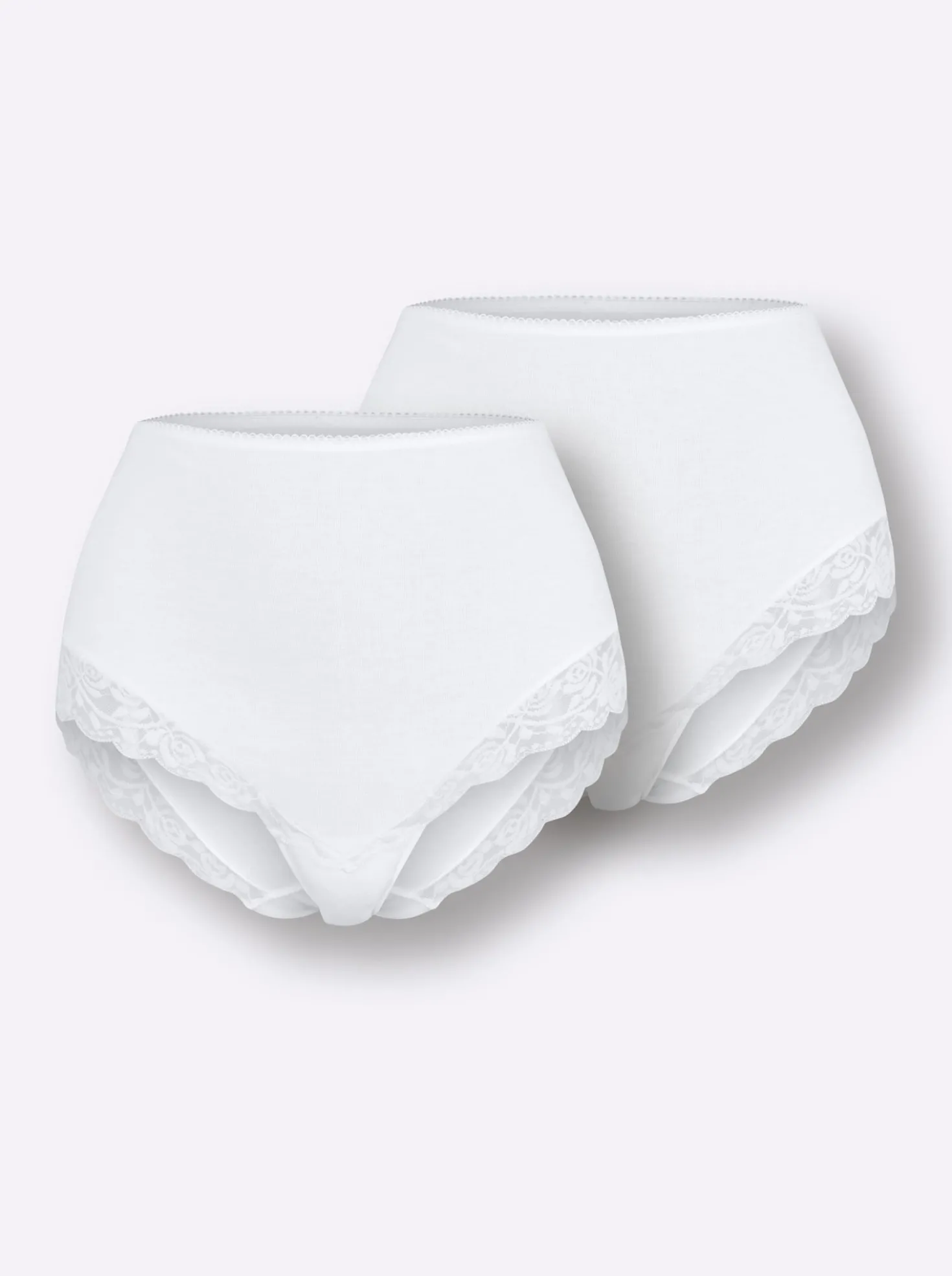 Taillenslip mit floraler Spitze