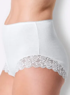 Taillenslip mit floraler Spitze