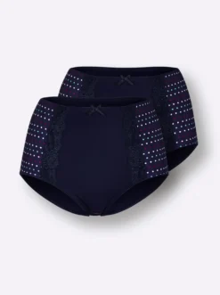 Taillenslip mit Pünktchen-Print