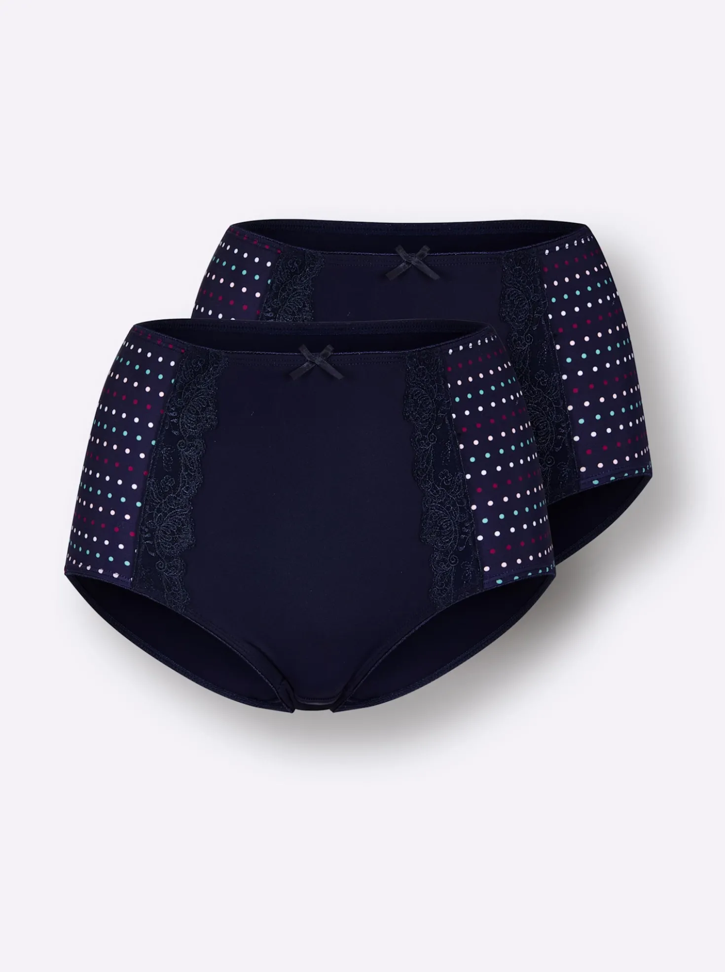 Taillenslip mit Pünktchen-Print