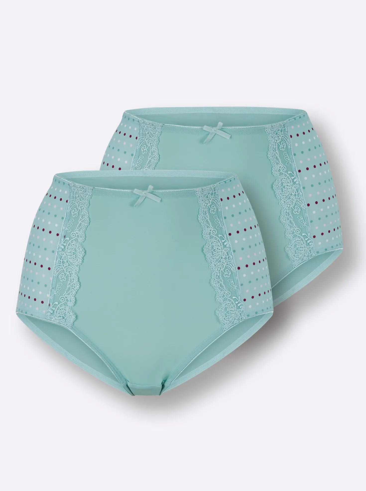 Taillenslip mit Pünktchen-Print