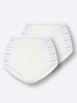 Taillenslip mit Pünktchen-Print