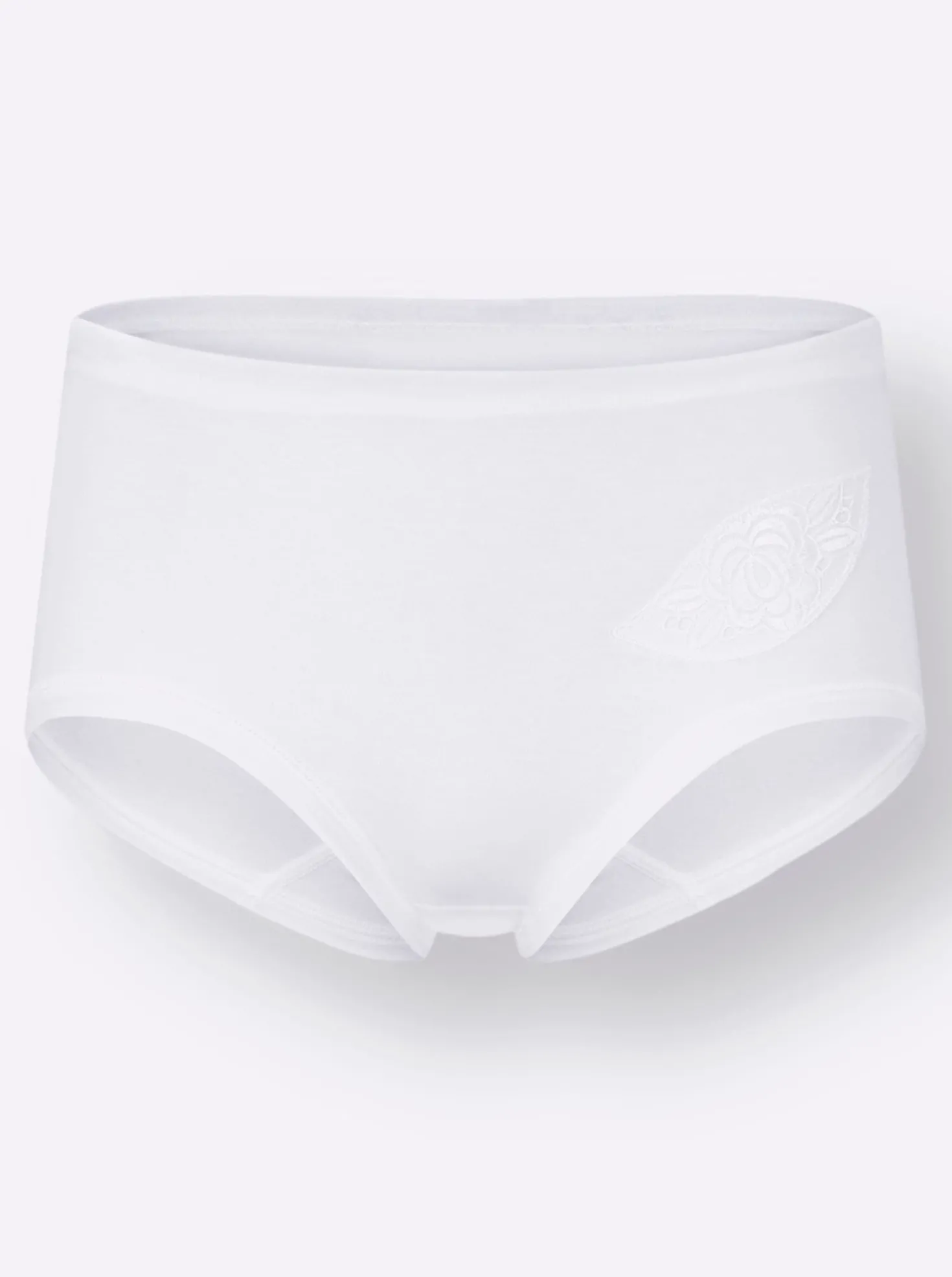 Taillenslip mit seitlichem Batist-Motiv