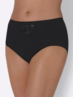 Taillenslip mit Stickereispitzen-Motiv