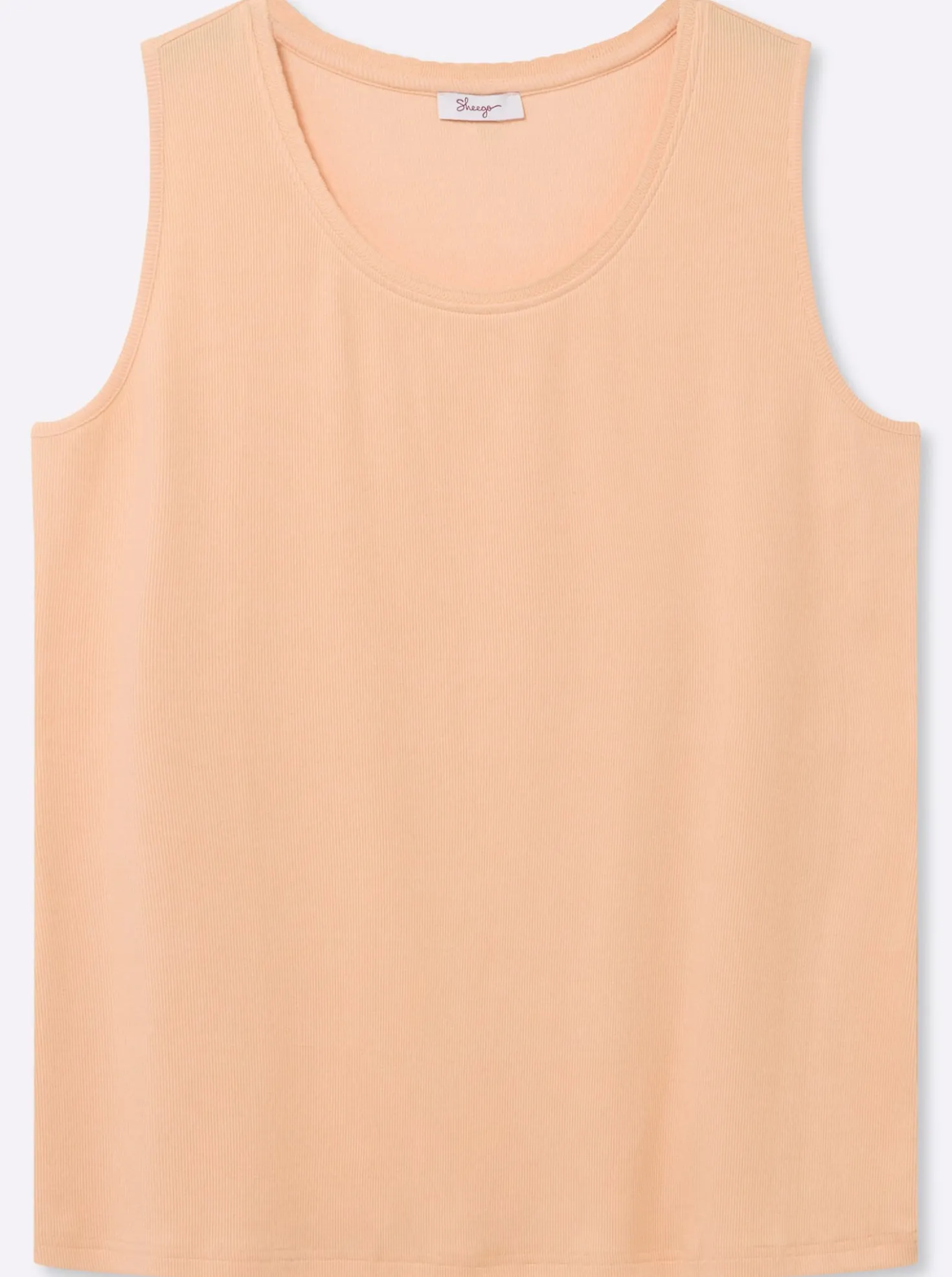Tanktop mit Ajourtape am Ausschnitt